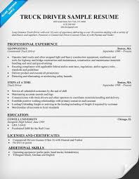 Truck Driver Resume Sample Resume Companion Lpn Resume Student Resume Template Nursing Resume