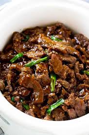 Healthy Slow Cooker Recipes You Can Make Now Freeze For Later Sliced Beef Recipes Mongolian Beef Recipes Crockpot Recipes Beef