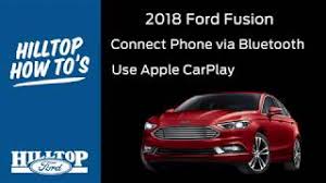 I traded my 2003 f150 fx4 in for a 2013 xlt (my ford sync without navigation) and i cannot default the sync system to bluetooth audio. 2018 Ford Fusion Connect Phone Via Bluetooth Use Apple Car Play Hilltop Ford