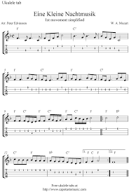 149 scores found for classical en ukulele. Eine Kleine Nachtmusik Ukulele Sheet Music Free Printable Ukulele Fingerpicking Songs Ukulele Tabs Ukulele Tabs Songs