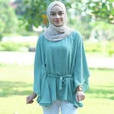 40+ model baju batik atasan wanita terbaru, update!! Model Baju Blouse Atasan Muslim Wanita Desain Batwing Modern Terbaru Ryn Fashion
