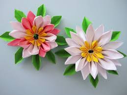 Seerosen Aus Notizblock Papier Falten Blumen Basteln Aus Papier Blumen Falten Papier Falten Blume
