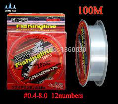 High Quality Fishing Line Brand Super Strong 100m Fluorocarbon Fishing Line Ocean Boat Fluorocarbon Fishing Line Fishing Line Fish