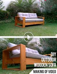 Shop our range to find an array of beautiful designs; Diy Outdoor Wooden Sofa My Nest Idea Outdoor Sofa Diy Outdoor Couch Diy Build Outdoor Furniture