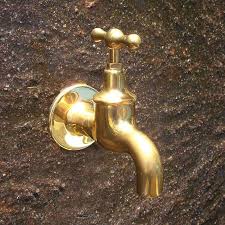 Wasserhahn Gross Ohne Schlauchanschluss Von Replicata Messing Poliert Unlackiert Rohrgewinde 3 4 Aussen Gesamtlange 125mm Gewinde Wasserhahn Rohre Wasser