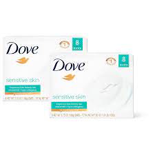 A la maison premium soap, hypoallergenic unscented, 4 bars. Dove Bar Soap Sensitive Skin Unscented 4 Oz 8 Bar Pack Of 2 Amazon De Beauty