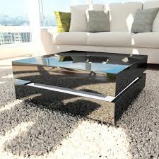 Tiffany Black High Gloss Cubic Led Coffee Table Furniture123 Mirrored Furniture Decor Coffee Table Cool Coffee Tables