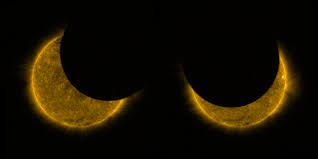 Annular solar eclipse of 26 december 2019 thursday, seen from mumbai as partial solar eclipse having 78.00% obscuration, shot during maximum eclipse at ut 03:51:43.9 or ist 09:21 am. Esa Partial Solar Eclipse From Space