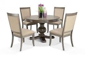 Gatsby Round 5 Piece Dining Set With Side Chairs Bobs Com Round Dining Room Dining Room Sets Side Chair Dining Room
