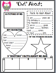 Owl About Me Posters Great Way To Get To Know Your Kiddos With These Owl All About Me Posters 5 Differe All About Me Poster About Me Poster Stars Classroom