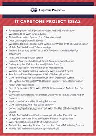Here is a step by step guide that should be followed to write a capstone project of a research paper. Top Capstone Project Ideas For Information Technology