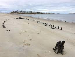 Shipwreck Crane Beach Ocean Ship Boat Craneestate Ipswich Massachusetts 1920s Crane Estate Beach Ipswich