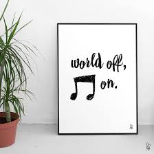 Printable Plakat Musik Schwarz Weiss Plakat Spruche Schwarz Weiss Poster Spruche
