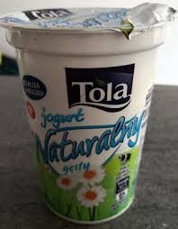 They are variant spellings of the same word, and neither has any meanings all its own. Jogurt Naturalny Tola 400 G