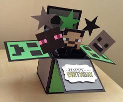 How to make a surprise inside checker board cake. 28 Minecraft Cards Ideas Minecraft Cards Minecraft Minecraft Birthday