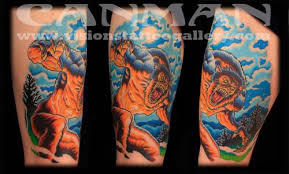 However, some tattoo designs do include a touch of color. Werewolf Tattoo By Canman Tattoonow
