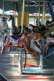 Turtle Back Zoo Carousel Puma Carousel Carousel Horses Vintage Circus