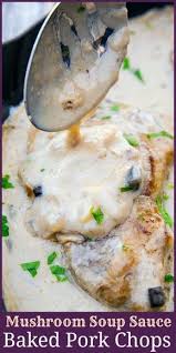 There Is Nothing More Classic Than Delicious Baked Pork Chops With Cream Of Mushroom Soup Make It Pork Chop Recipes Baked Baked Boneless Pork Chops Baked Pork