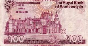 Unique Property Bulletin 100 Prize Note Balmoral Castle Bmp 498 276 Pixels Money Notes Bank Notes Currency Design