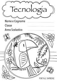 Copertine Per Quaderni Da Stampare E Colorare Portale Bambini Copertina Quaderno Tecnologia Per Bambini