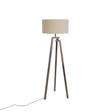 Modern Floor Lamp Tripod Walnut Wood With Coffee Shade Cortina Lampandlight I'm very pleased with the result but there are certainly better ways to accomplish the same or simil…