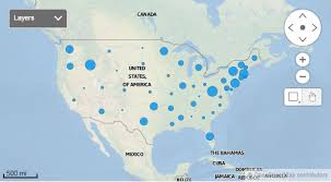 creating a map chart with markers