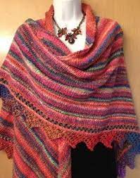 Big Triangle Shawl With Lacy Edge Knitting Pattern For Everyone Shawl Knitting Patterns Shawl Patterns Baby Knitting Patterns