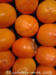 Fruta Caqui Color Anaranjado Alimentos Caqui
