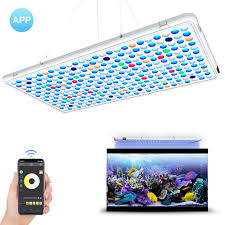 Relassy Led Aquarium Light Panel App Control Full Spectrum Led Coral Reef Light Panel For Saltwater Freshwater Fish Pets