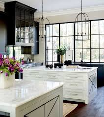 Black Upper Cabinets White Lower Kitchen Remodel Kitchen Design Kitchen Inspirations