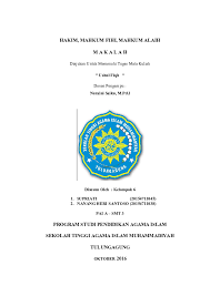 Maybe you would like to learn more about one of these? Pdf Hakim Mahkum Fihi Mahkum Alaih M A K A L A H Supriati Kusuma Academia Edu