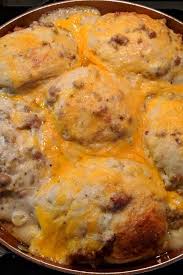 Biscuits And Gravy Casserole With Eggs Biscuits And Gravy Casserole Recipe In 2020 Smoked Food Recipes Biscuits And Gravy Casserole Breakfast Recipes Casserole