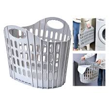 Container store collapsible laundry basket. Collapsible Laundry Basket Laundry Hamper With Handles Durable For Dirty Clothes Towels Blankets Bedroom Bathroom Punch Free Laundry Baskets Aliexpress