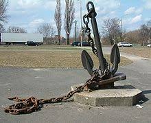 Cozzens, the two ships of the line are shown as if accompanied by two navy brigs from earlier in the 19th century (left background. Anchor Wikipedia