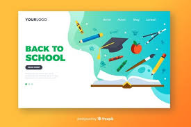 Back To School Landing Page Free Vector Premium Vector Freepik Vector Business School Book Techno Education Poster Design Landing Page Education Poster