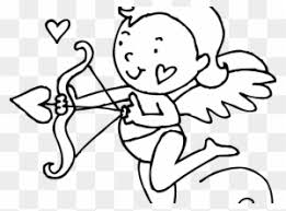 Another name for this god is amor. Adorable Cupid Valentine Coloring Page Pages Printable Black And White Cupid Free Transparent Png Clipart Images Download