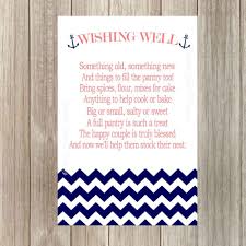 A brief poem given with each favor will also be something special. Bridal Shower Wishing Well Poem