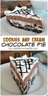 Cookies And Cream Chocolate Pie Cucina De Yung Cookies And Cream Cheesecake Desserts Pie Dessert