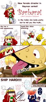 I said who made the comic in the title of my post, and this image has never been. Barbara By Rayman Legends Comic Rayman Legends Deviantart Rayman Origins