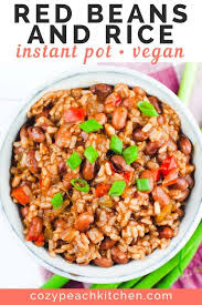 Instant Pot Vegan Red Beans And Rice Recipe Dry Beans Recipe Instant Pot Recipes Brown Rice Recipes