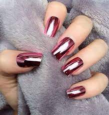 La noche más hermosa (1984). Nails Pink And Red Image Metallic Nails Design Metallic Nails Metallic Nail Art