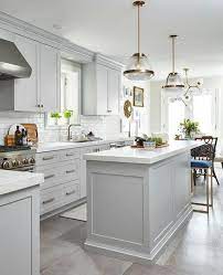 Stunning Kitchen Lighting Ideas For Your New Kitchen White Kitchen Design Grey Kitchen Designs Kitchen Cabinet Design