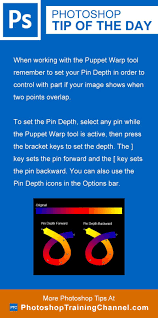 Setting Pin Depth In Puppet Warp Photoshop Tips Learn Photoshop Photoshop Tutorial
