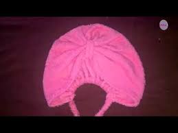 مناشف الشعر مشروع مربح وحصري خياطة وتفصيل بوني توربون للشعر المبلل في وقت قصير youtube headwear beanie hats