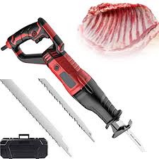Serra de osso, serra de açougueiro elétrica, serra alternativa  multifuncional para cortar carne congelada, madeira, metal, plástico, serra  sabre doméstica comercial,Red-1050W : Amazon.com.br: Ferramentas e  Materiais de Construção