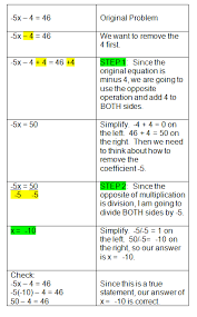 Algebra Equations Two Step Equations Math Lessons Education Math Teaching Algebra