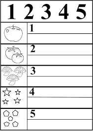 Sayilar 1 2 3 4 5 Matematik Okuma Okul Oncesi Calisma Cizelgeleri