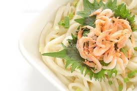 釜揚げ桜えびとうどん 写真素材 桜えび うどん えびの