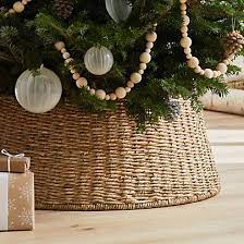 Abaca Woven Christmas Tree Collar Reviews Crate And Barrel In 2020 Best Christmas Tree Decorations Christmas Tree Decorations Cool Christmas Trees