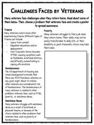 However, it's also often used as a chance to celebrate veterans as well, with many businesses offering special deals to anyone who's served, with many restaurants even giving awa. Veterans Day Facts Worksheets Historical Information For Kids